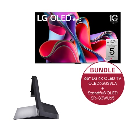 LG 65 Zoll LG 4K OLED evo TV G3 | Standfu? OLED G2/G3-Serie, OLED65G39LA.G3WU65