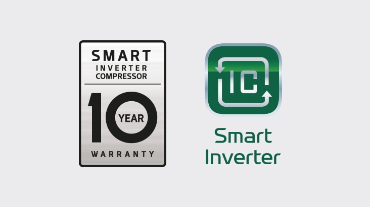 Kühlschrank mit effizientem Kühlsystem dank Smart Inverter Compressor? und 10 Jahren Garantie auf den Kompressor.