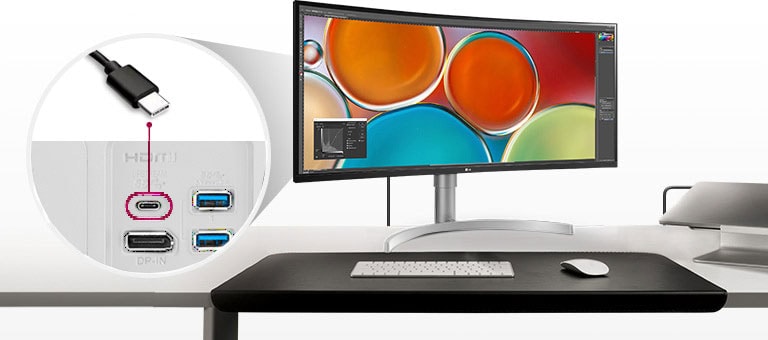 Die Unterstützung von USB Type-C? gilt für Mac-Ger?te, die mit einem Kabel angeschlossen werden.