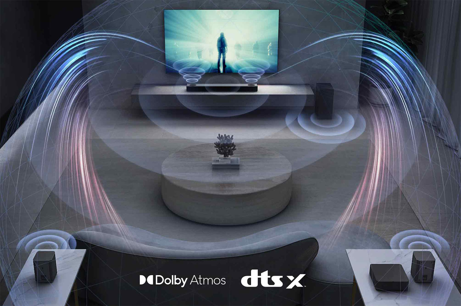 LG 5.1.2 Dolby Atmos?? Soundbar mit 520 Watt | kabelloser Subwoofer, DS75QR