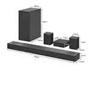 LG 5.1.2 Dolby Atmos?? Soundbar mit 520 Watt | kabelloser Subwoofer, DS75QR