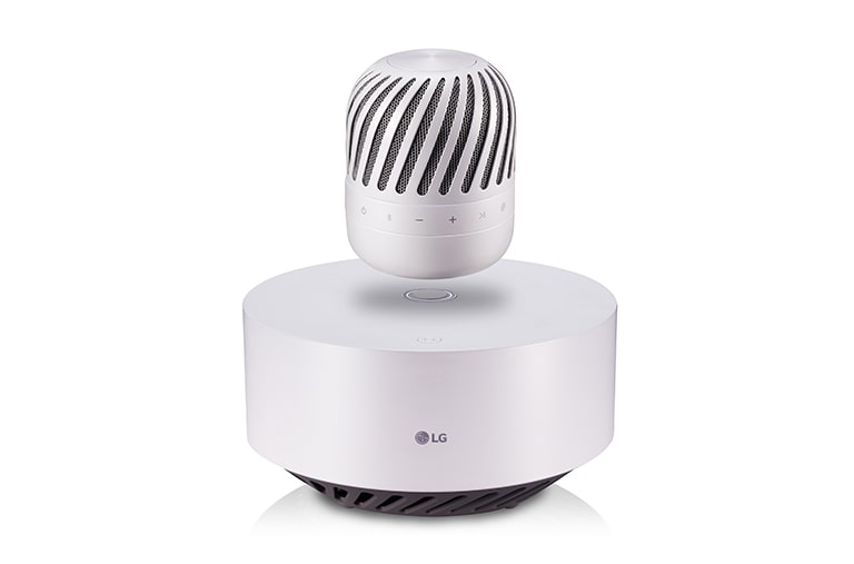LG 2.0 schwebender Bluetooth-Lautsprecher in wei? | XBOOM Go | 360 Grad Sound | mit Subwoofer , PJ9