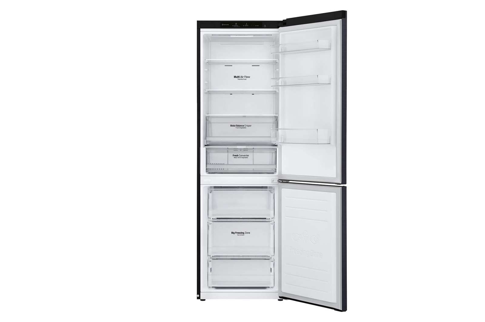 LG Kühl-Gefrierkombination (C, 341L, 186 cm hoch) mit Smart Inverter Compressor? | GBB61MCGCN1, GBB61MCGCN1