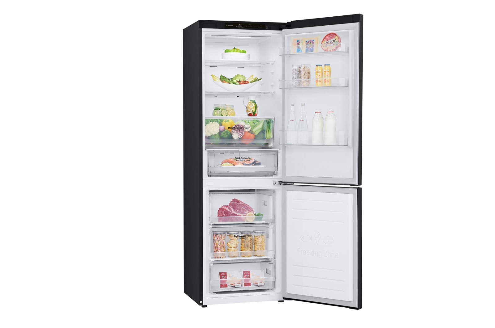 LG Kühl-Gefrierkombination (C, 341L, 186 cm hoch) mit Smart Inverter Compressor? | GBB61MCGCN1, GBB61MCGCN1