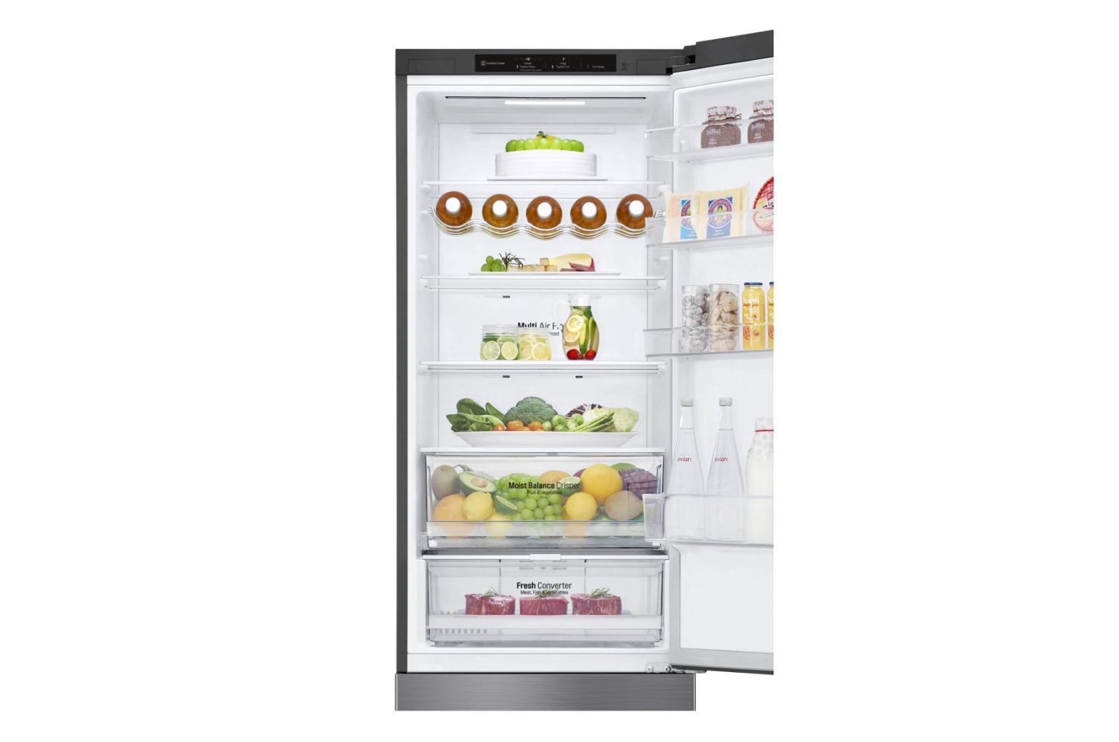 LG Kühl-Gefrierkombination |  ?384? Liter Nutzinhalt | Energieeffizienzklasse ?C? | ?Steel | ?203cm? | Compressor | ?GBB62PZGCC, GBB62PZGCC