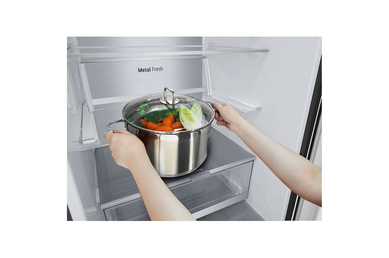 LG Kühl-Gefrierkombination (B, ?384?L,? ?203 cm hoch)? mit 137 kWh/a & Inverter Linear Compressor?? | ?GBB72MCVBN, GBB72MCVBN