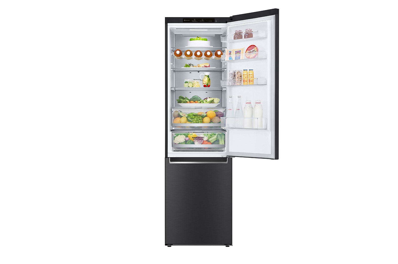 LG Kühl-Gefrierkombination (B, ?384?L,? ?203 cm hoch)? mit 137 kWh/a & Inverter Linear Compressor?? | ?GBB72MCVBN, GBB72MCVBN