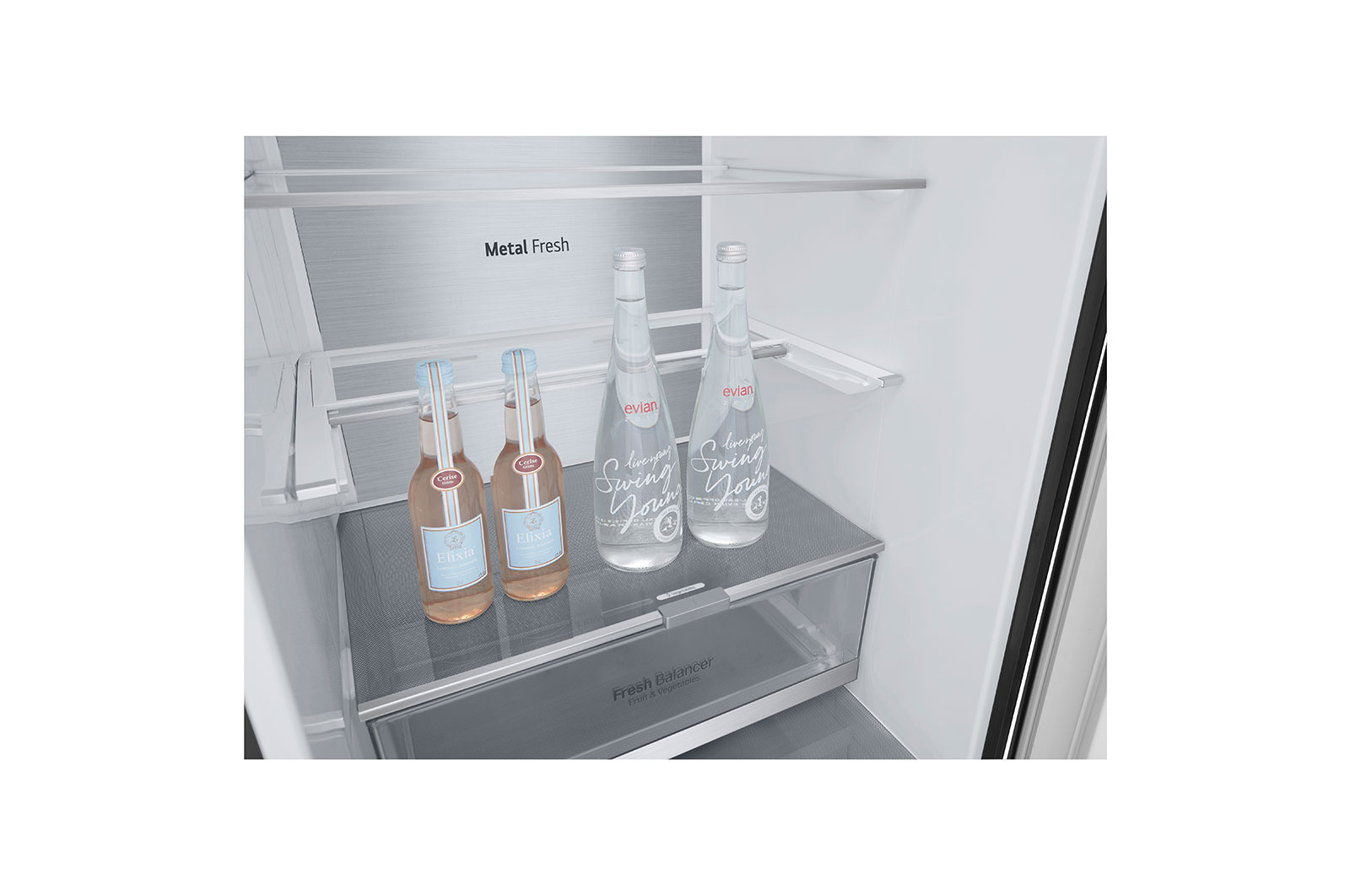 LG Kühl-Gefrierkombination (B, ?384?L,? ?203 cm hoch)? mit 137 kWh/a & Inverter Linear Compressor?? | ?GBB72MCVBN, GBB72MCVBN