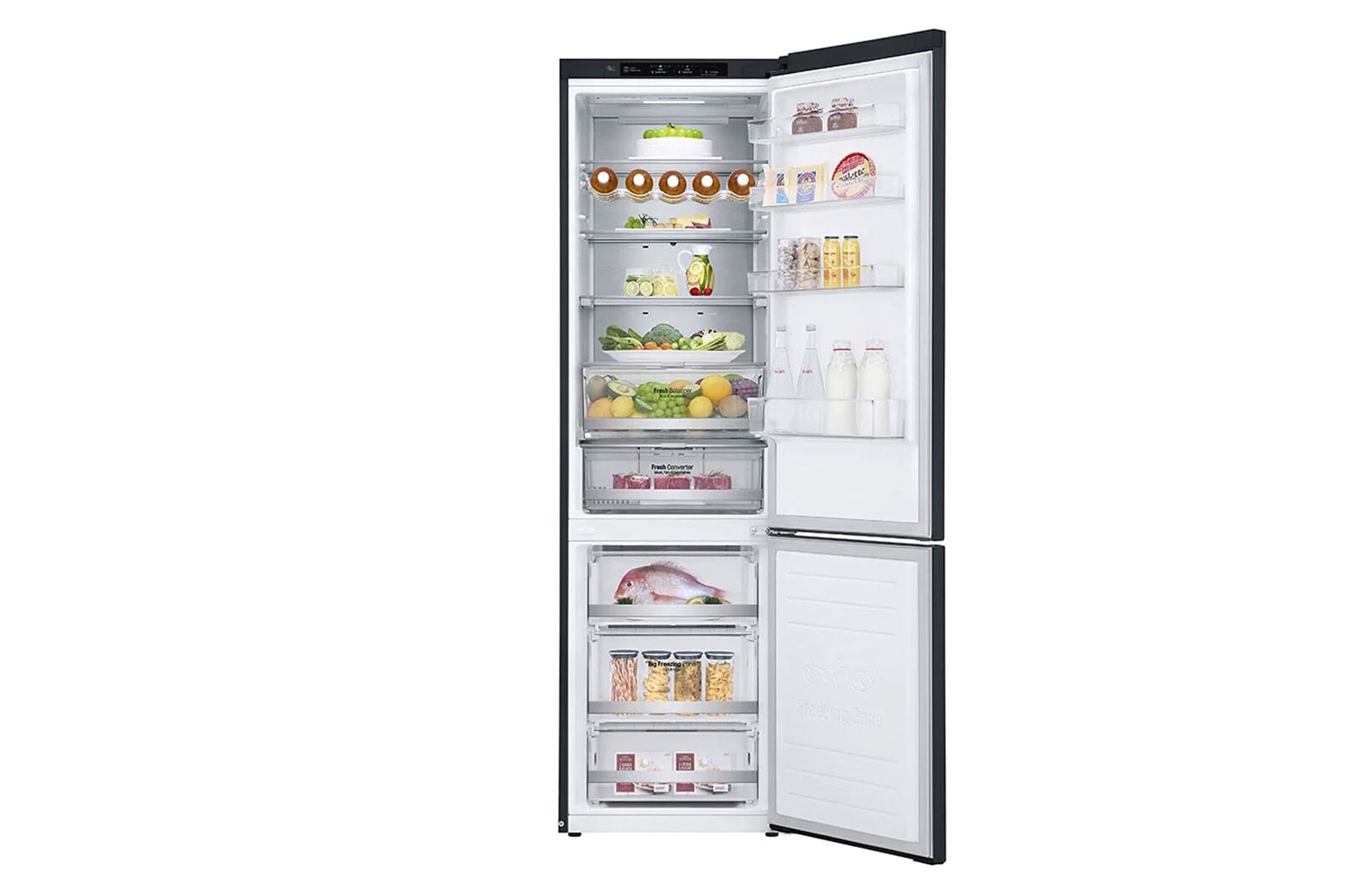 LG Kühl-Gefrierkombination (A, ?384?L, ?203cm hoch)? mit 110 kWh/a & Inverter Linear Compressor?? | ?GBB92MCBAP, GBB92MCBAP