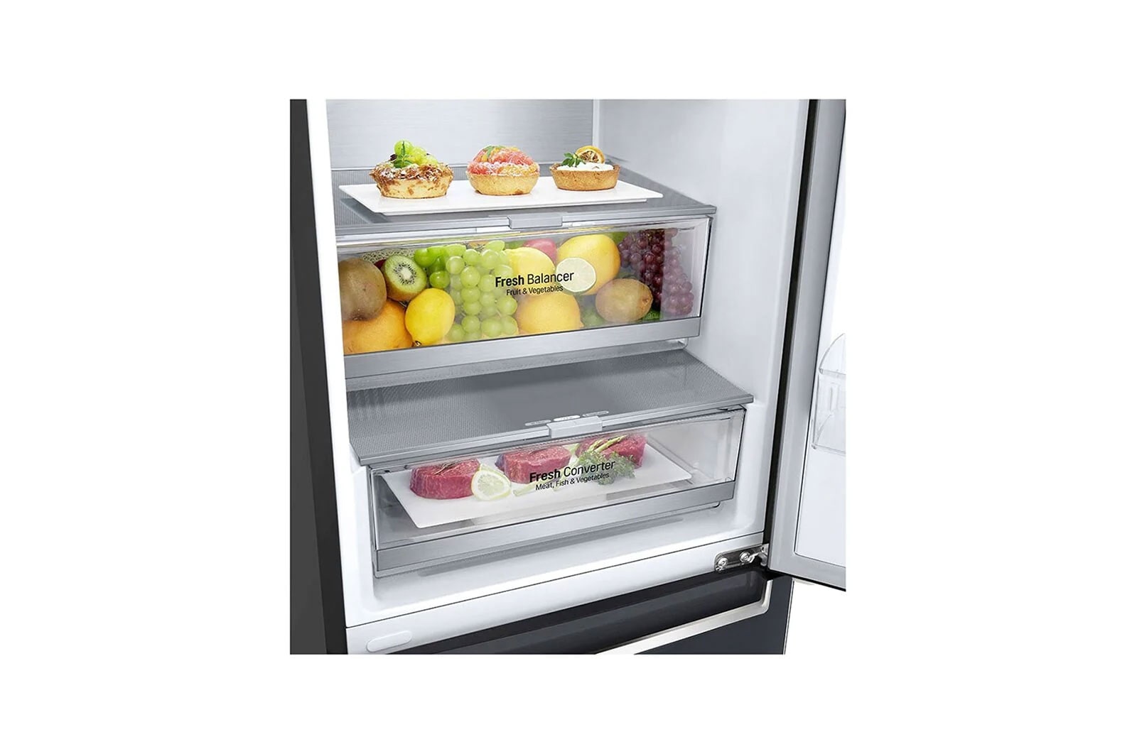 LG Kühl-Gefrierkombination (A, ?384?L, ?203cm hoch)? mit 110 kWh/a & Inverter Linear Compressor?? | ?GBB92MCBAP, GBB92MCBAP