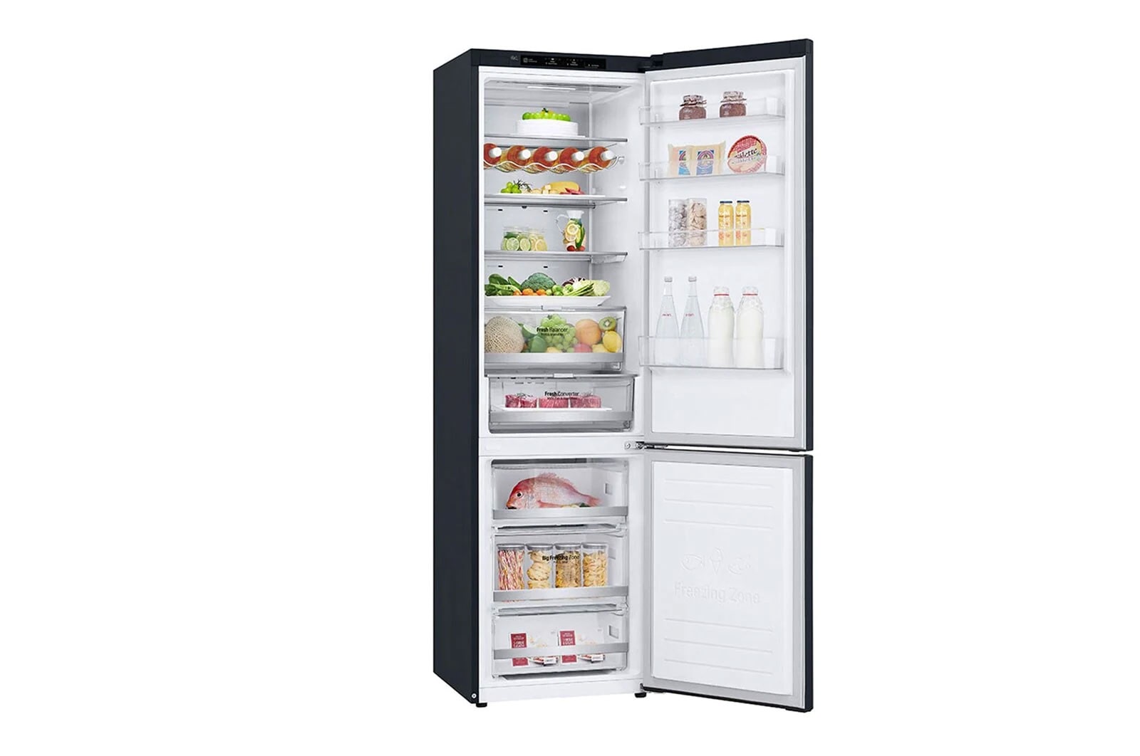 LG Kühl-Gefrierkombination (A, ?384?L, ?203cm hoch)? mit 110 kWh/a & Inverter Linear Compressor?? | ?GBB92MCBAP, GBB92MCBAP