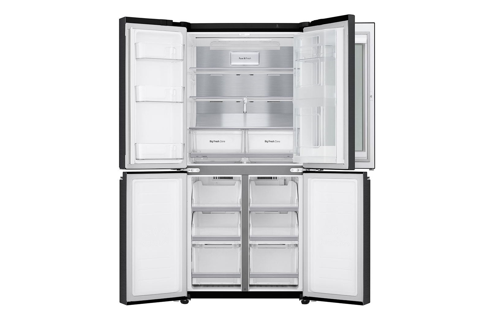 LG Slim Multi-Door Kühlschrank mit InstaView? (E, 530L, 178,7 cm hoch) | GMQ844MC5E, GMQ844MC5E