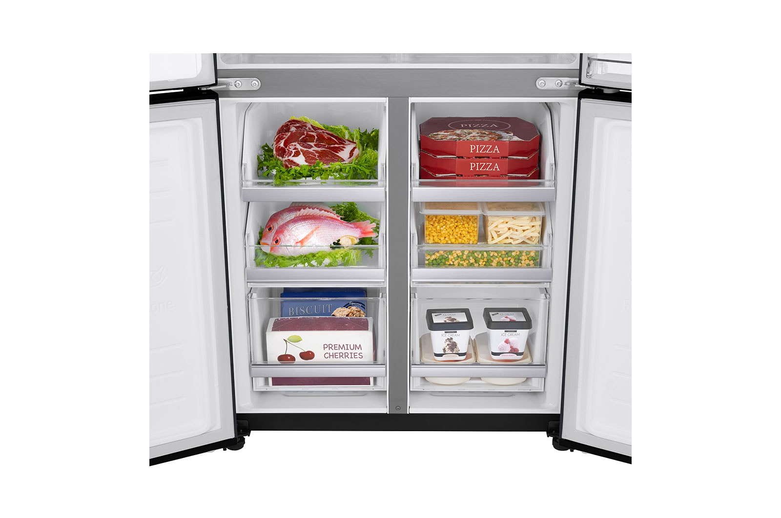 LG Slim Multi-Door Kühlschrank mit InstaView? (E, 530L, 178,7 cm hoch) | GMQ844MC5E, GMQ844MC5E