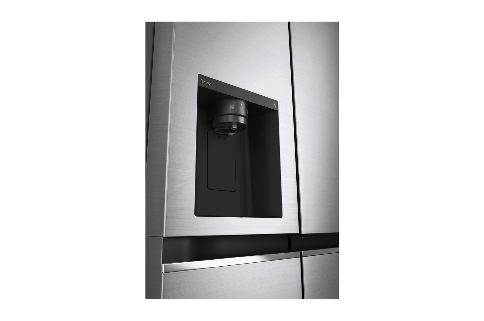 LG Side-by-Side Kühlschrank mit Door-in-Door? (E, 635L, 179cm hoch) mit Eis-, Crushed Ice- und Wasserspender & internem Wassertank | GSJV71PZLE, GSJV71PZLE
