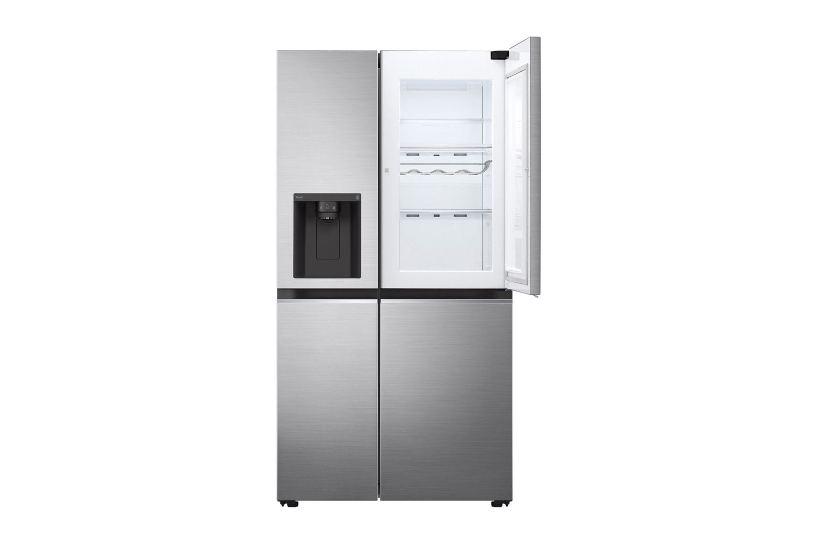 LG Side-by-Side Kühlschrank mit Door-in-Door? (E, 635L, 179cm hoch) mit Eis-, Crushed Ice- und Wasserspender & internem Wassertank | GSJV71PZLE, GSJV71PZLE