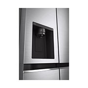LG Side-by-Side Kühlschrank mit Door-in-Door? (E, 635L, 179cm hoch) mit Eis-, Crushed Ice- und Wasserspender & internem Wassertank | GSJV71PZLE, GSJV71PZLE