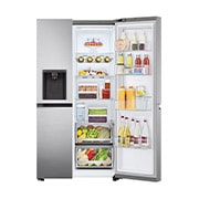 LG Side-by-Side Kühlschrank mit Door-in-Door? (E, 635L, 179cm hoch) mit Eis-, Crushed Ice- und Wasserspender & internem Wassertank | GSJV71PZLE, GSJV71PZLE