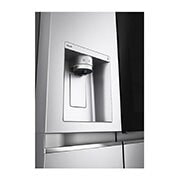 LG Side-by-Side Kühlschrank mit InstaView Door-in-Door? (E, 635L, 179cm hoch) mit Eis-, Crushed Ice- und Wasserspender & Festwasseranschluss | GSXV90BSAE, GSXV90BSAE