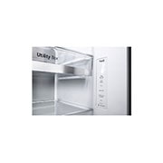 LG Side-by-Side Kühlschrank mit InstaView Door-in-Door? (E, 635L, 179cm hoch) mit Eis-, Crushed Ice- und Wasserspender & Festwasseranschluss | GSXV90BSAE, GSXV90BSAE