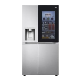 Side-by-Side Kühlschrank mit InstaView Door-in-Door? (E, 635L, 179 cm hoch ) mit Eis-, Crushed Ice- und Wasserspender, Festwasseranschluss & Craft Ice | GSXV90BSDE