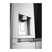 LG Side-by-Side Kühlschrank mit InstaView Door-in-Door? (D, 628L, 179cm hoch) mit Eis-, Crushed Ice- und Wasserspender & Festwasseranschluss | GSXE90MBDD, GSXE90MBDD