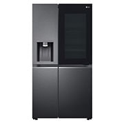 LG Side-by-Side Kühlschrank mit InstaView Door-in-Door? (E, 635L, 179cm hoch) mit Eis-, Crushed Ice- und Wasserspender & Festwasseranschluss | GSXV90MCAE, GSXV90MCAE