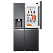 LG Side-by-Side Kühlschrank mit InstaView Door-in-Door? (E, 635L, 179cm hoch) mit Eis-, Crushed Ice- und Wasserspender & Festwasseranschluss | GSXV90MCAE, GSXV90MCAE