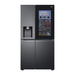 Side-by-Side Kühlschrank mit InstaView Door-in-Door? (E, 635L, 179cm hoch) mit Eis-, Crushed Ice- und Wasserspender, Festwasseranschluss & Craft Ice | GSXV90MCDE