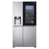 Side-by-Side Kühlschrank mit InstaView Door-in-Door? (E, 635L, 179cm hoch) mit Eis-, Crushed Ice- und Wasserspender & internem Wassertank | GSXV91BSAE 