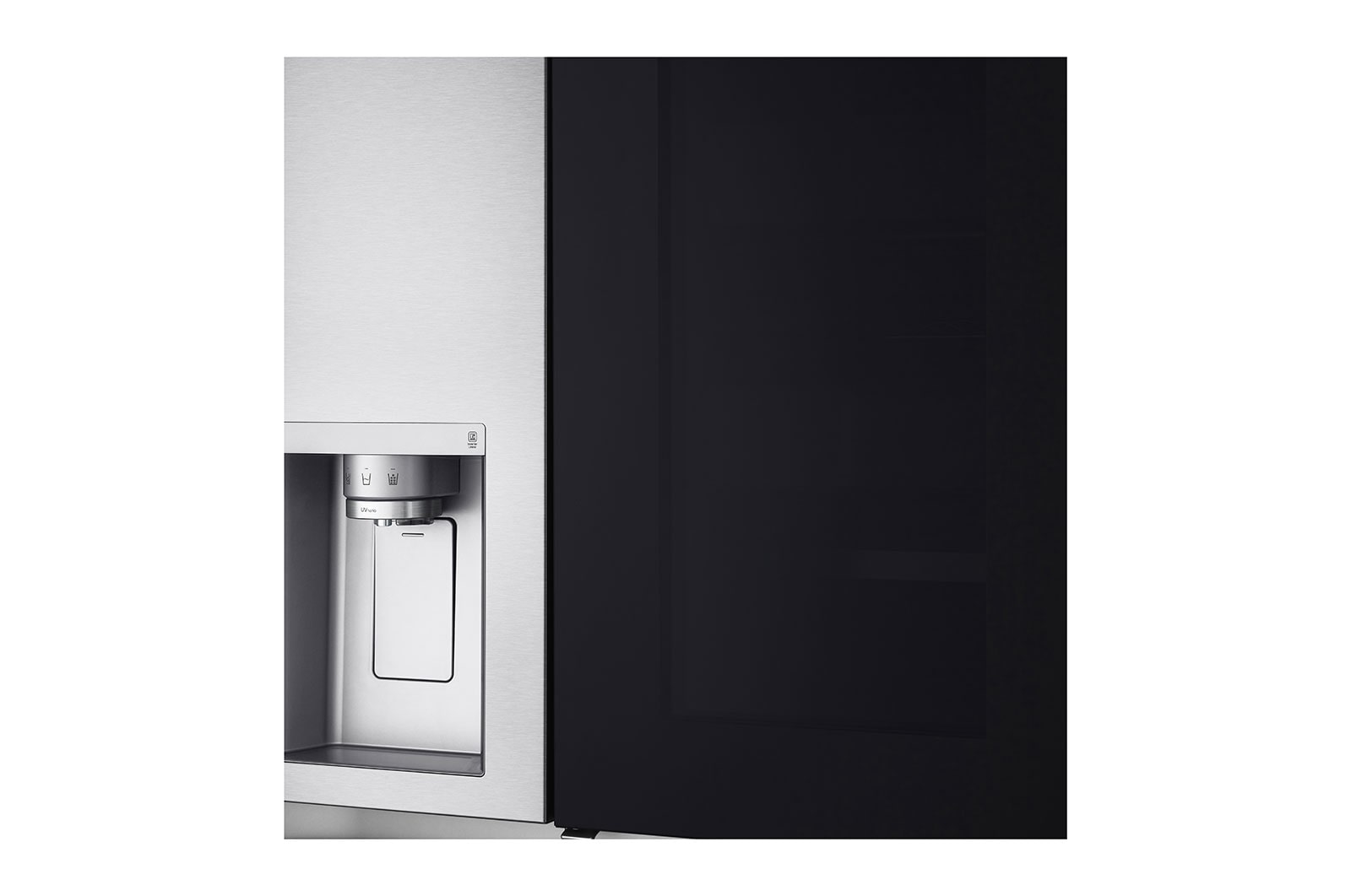 LG Side-by-Side Kühlschrank mit InstaView Door-in-Door? (E, 635L, 179cm hoch) mit Eis-, Crushed Ice- und Wasserspender & internem Wassertank | GSXV91BSAE , GSXV91BSAE