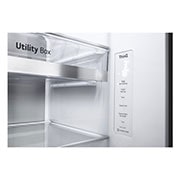 LG Side-by-Side Kühlschrank mit InstaView Door-in-Door? (E, 635L, 179cm hoch) mit Eis-, Crushed Ice- und Wasserspender & internem Wassertank | GSXV91BSAE , GSXV91BSAE