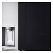 LG Side-by-Side Kühlschrank mit InstaView Door-in-Door? (E, 635L, 179cm hoch) mit Eis-, Crushed Ice- und Wasserspender & internem Wassertank | GSXV91BSAE , GSXV91BSAE