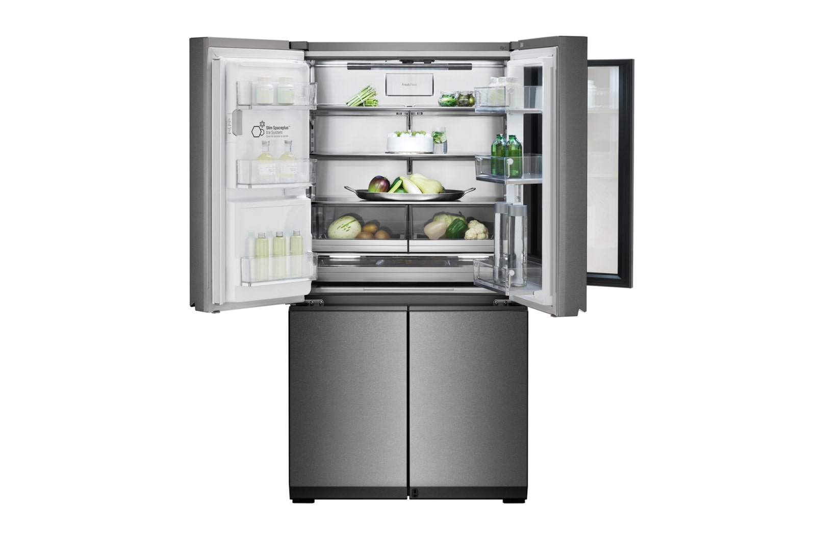 LG SIGNATURE InstaView Door-in-Door? Kühlschrank (F, 643L, 179cm hoch) | LSR100, LSR100
