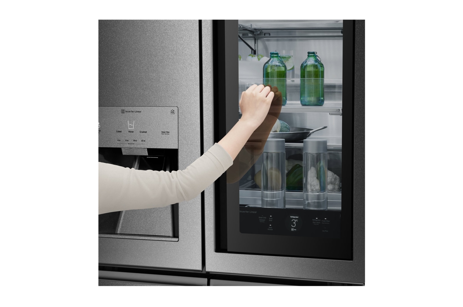 LG SIGNATURE InstaView Door-in-Door? Kühlschrank (F, 643L, 179cm hoch) | LSR100, LSR100