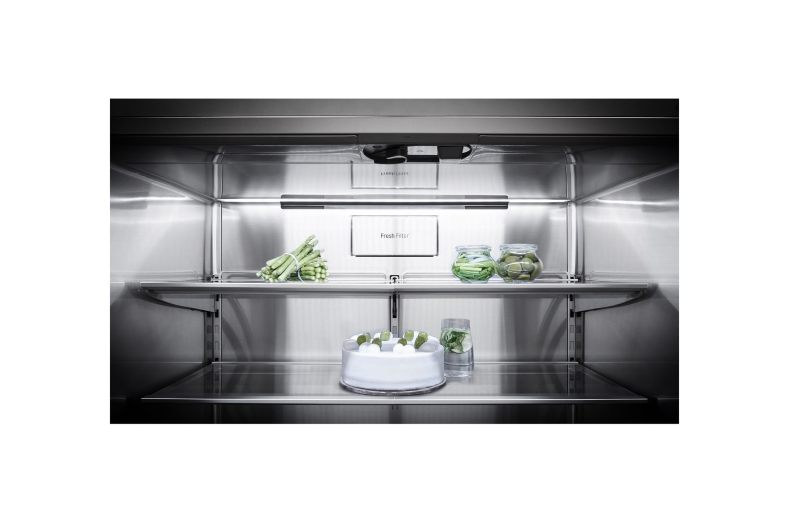 LG SIGNATURE InstaView Door-in-Door? Kühlschrank (F, 643L, 179cm hoch) | LSR100, LSR100
