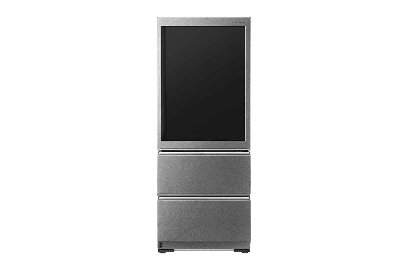 Vorderseite von LG SIGNATURE Kühl-Gefrierkombination mit InstaView Door-in-Door?  | 435 Liter Kapazit?t  | ??Energieeffizienzklasse ?F? | Edelstahl mit Textured Steel?-Finish | LSR200B LSR200B