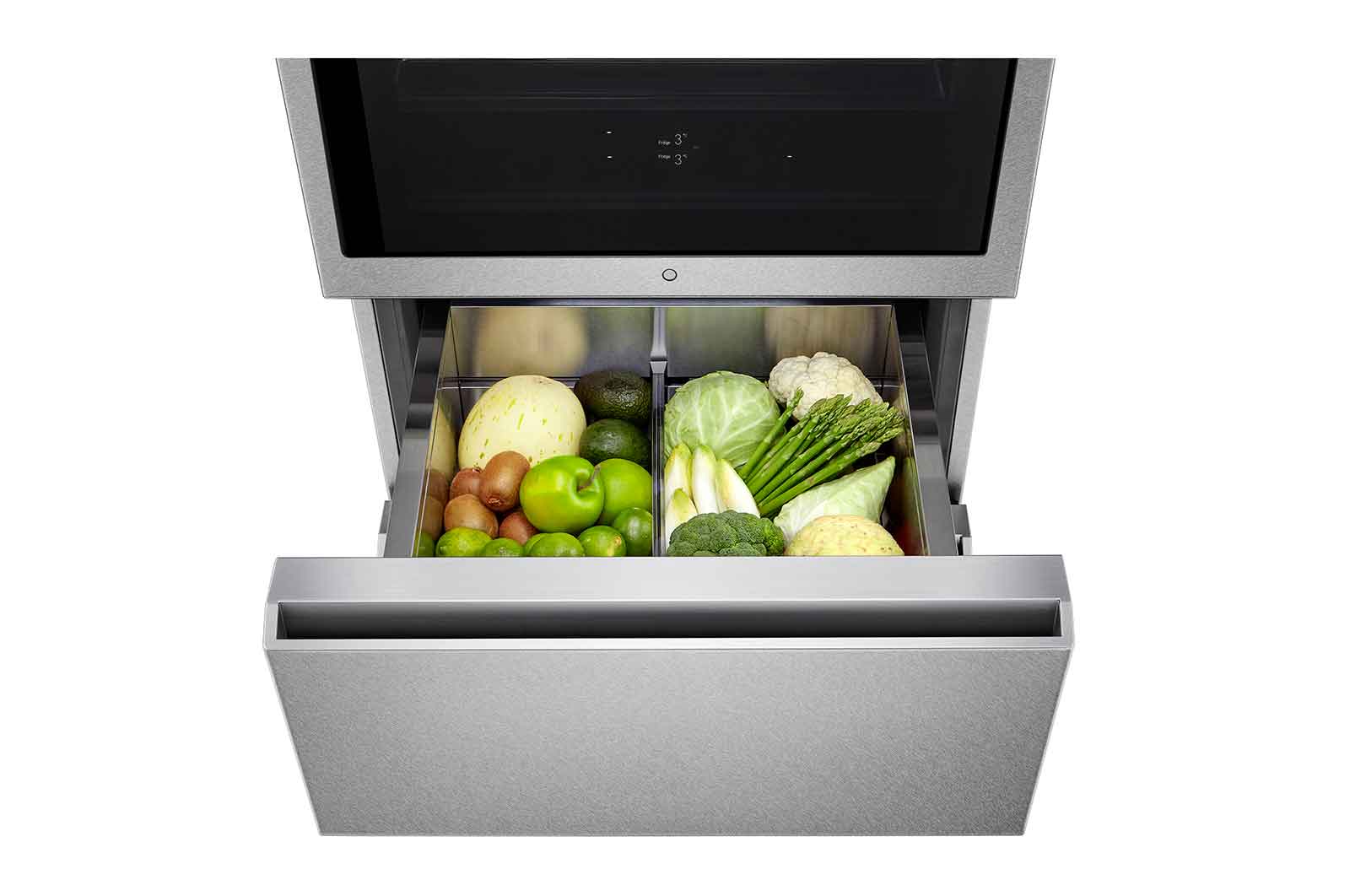 LG SIGNATURE Kühl-Gefrierkombination mit InstaView Door-in-Door?  | 435 Liter Kapazit?t  | ??Energieeffizienzklasse ?F? | Edelstahl mit Textured Steel?-Finish | LSR200B, LSR200B