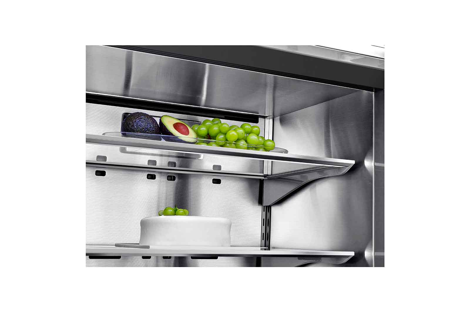 LG SIGNATURE Kühl-Gefrierkombination mit InstaView Door-in-Door?  | 435 Liter Kapazit?t  | ??Energieeffizienzklasse ?F? | Edelstahl mit Textured Steel?-Finish | LSR200B, LSR200B