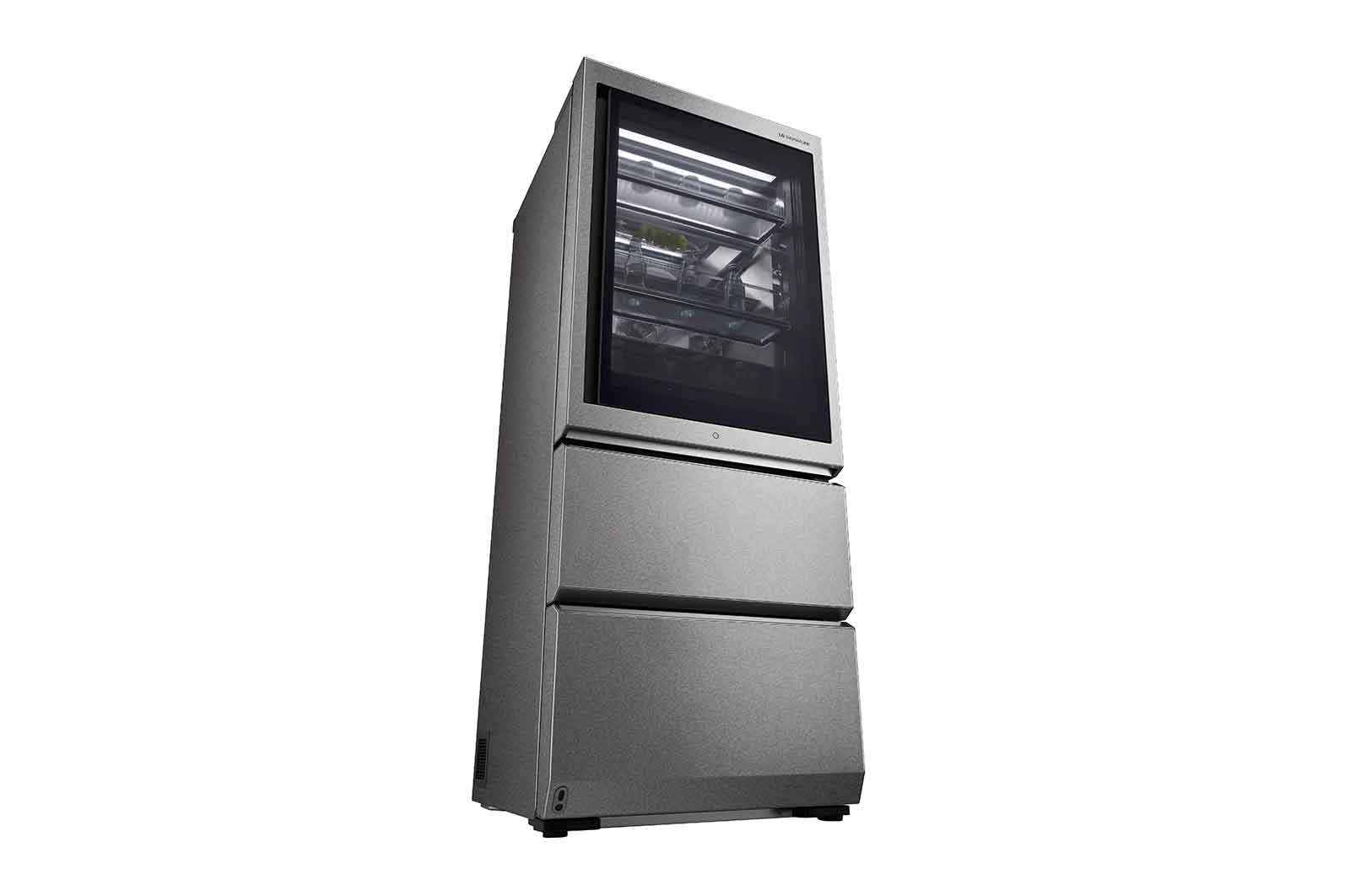 LG SIGNATURE Kühl-Gefrierkombination mit InstaView Door-in-Door?  | 435 Liter Kapazit?t  | ??Energieeffizienzklasse ?F? | Edelstahl mit Textured Steel?-Finish | LSR200B, LSR200B