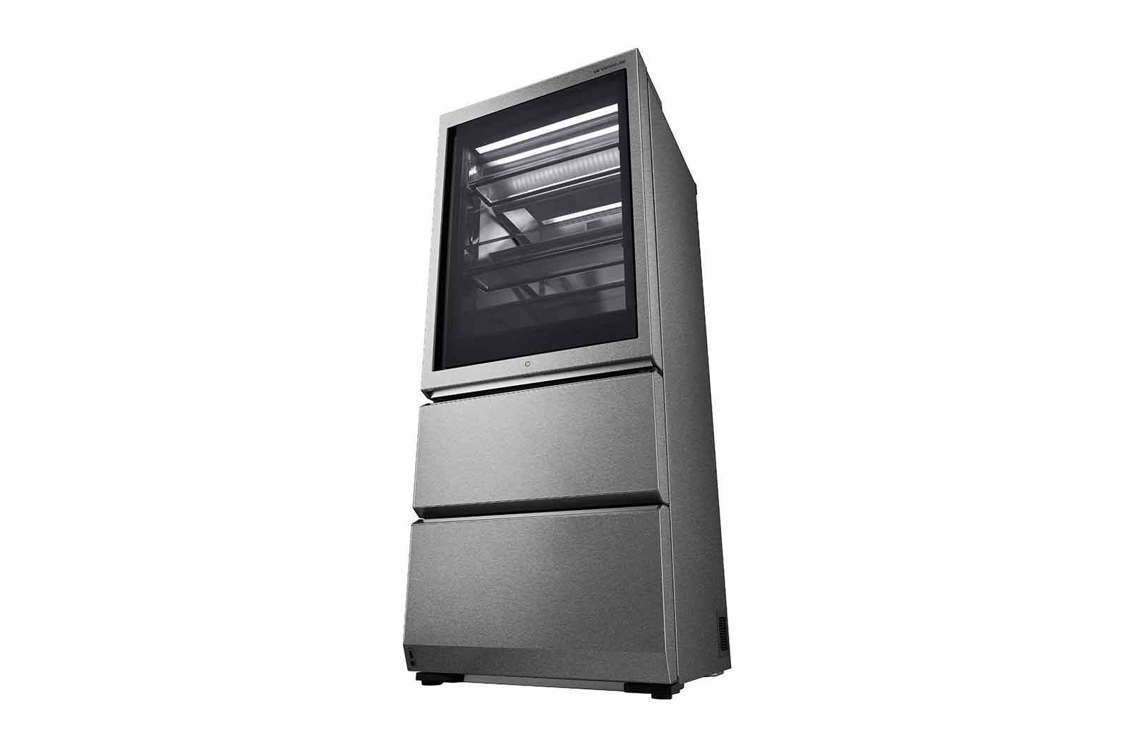 LG SIGNATURE Kühl-Gefrierkombination mit InstaView Door-in-Door?  | 435 Liter Kapazit?t  | ??Energieeffizienzklasse ?F? | Edelstahl mit Textured Steel?-Finish | LSR200B, LSR200B