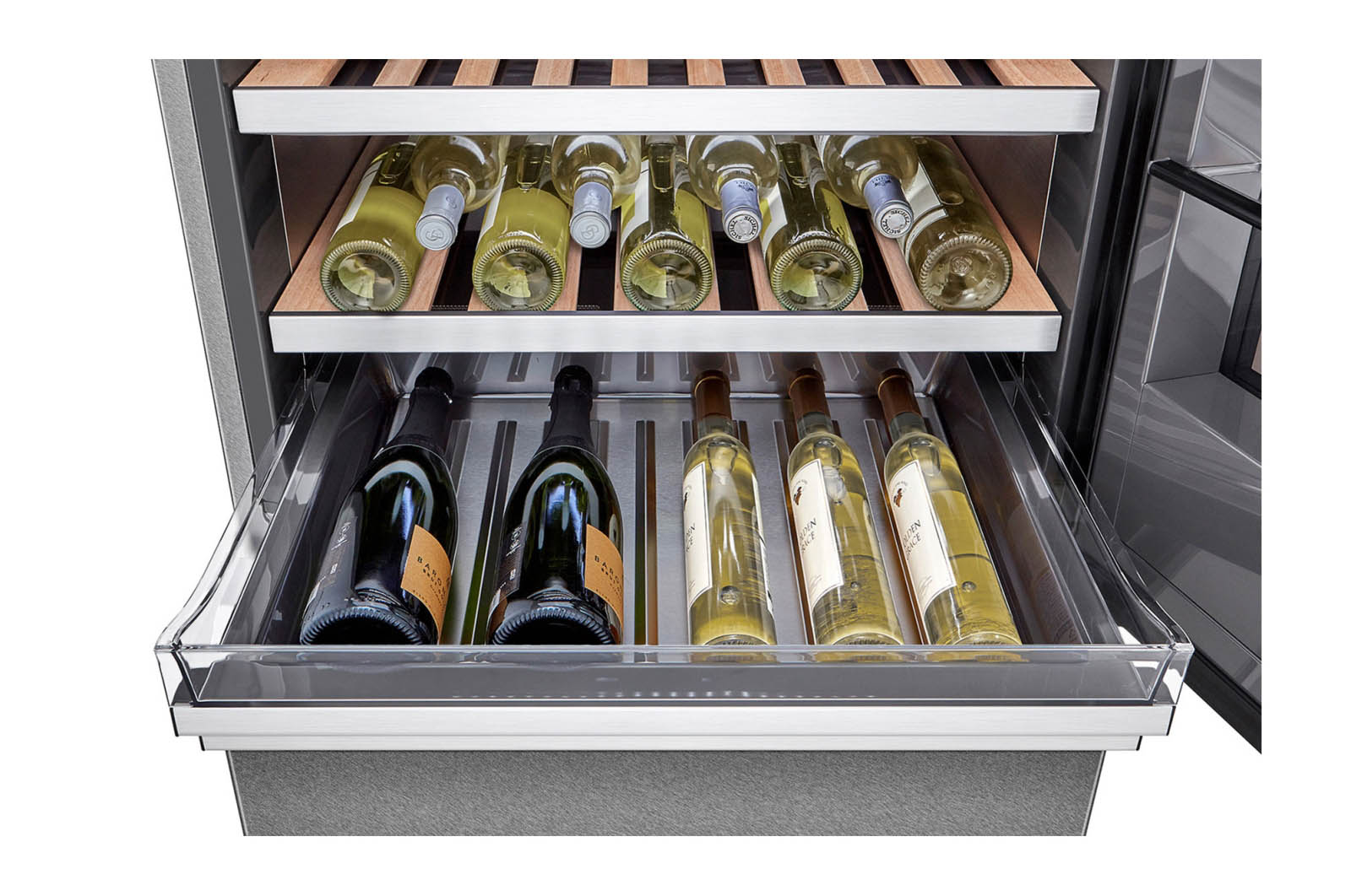 LG SIGNATURE Weinkühlschrank mit InstaView? (E, 420L, 179cm hoch) mit Eclipse Display & Inverter Linear Compressor? | LSR200W, LSR200W