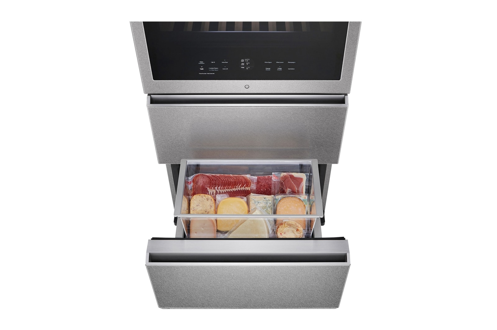 LG SIGNATURE Weinkühlschrank mit InstaView? (E, 420L, 179cm hoch) mit Eclipse Display & Inverter Linear Compressor? | LSR200W, LSR200W