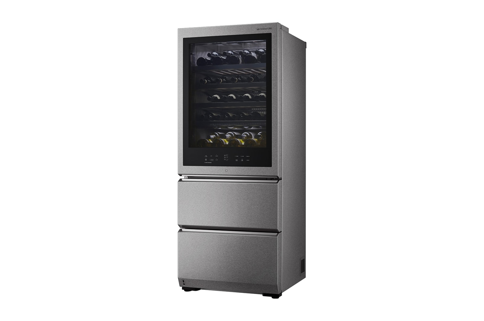 LG SIGNATURE Weinkühlschrank mit InstaView? (E, 420L, 179cm hoch) mit Eclipse Display & Inverter Linear Compressor? | LSR200W, LSR200W