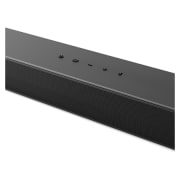 Schr?ge Draufsicht auf die Mitte der LG Soundbar DS60T
