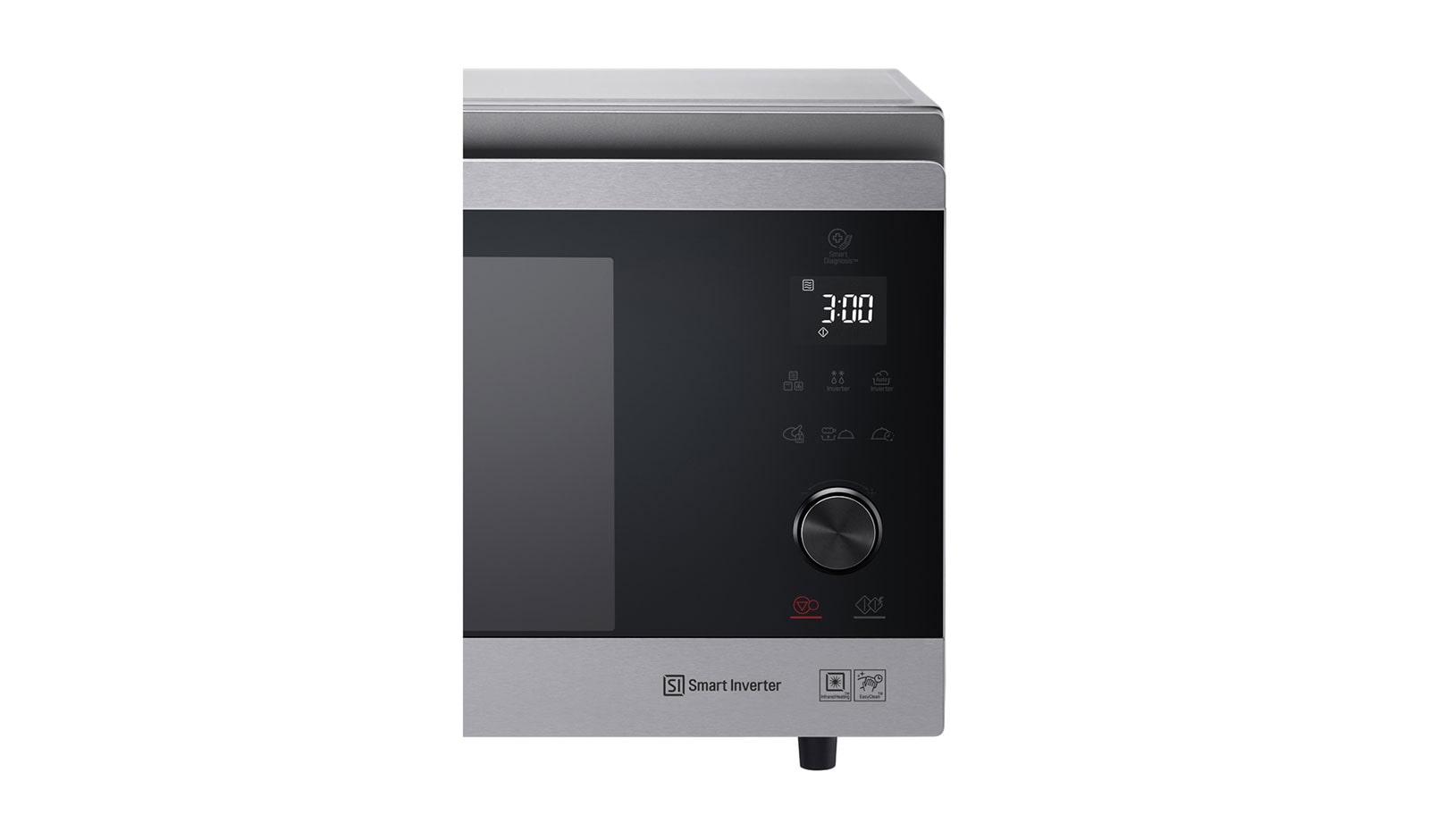 LG Hei?luft-Mikrowelle Edelstahl (39L, 1350 Watt) mit Hei?luftfunktion, Quarzgrill & EasyClean | MJ3965ACS, MJ3965ACS