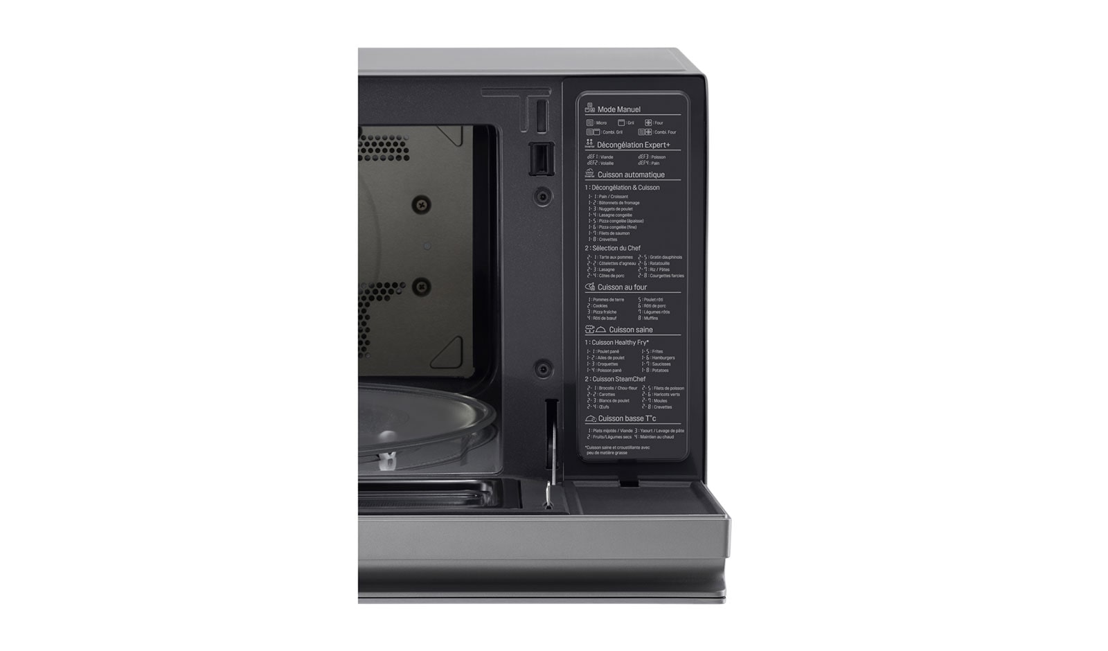 LG Hei?luft-Mikrowelle Edelstahl (39L, 1350 Watt) mit Hei?luftfunktion, Quarzgrill & EasyClean | MJ3965ACS, MJ3965ACS