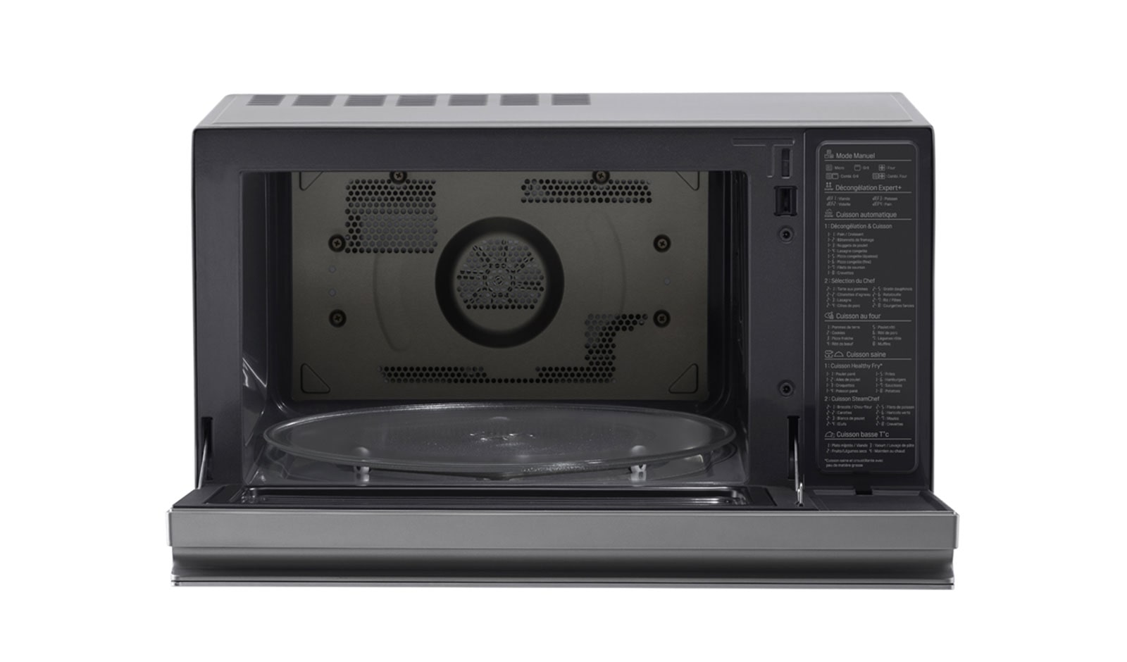 LG Hei?luft-Mikrowelle Edelstahl (39L, 1350 Watt) mit Hei?luftfunktion, Quarzgrill & EasyClean | MJ3965ACS, MJ3965ACS