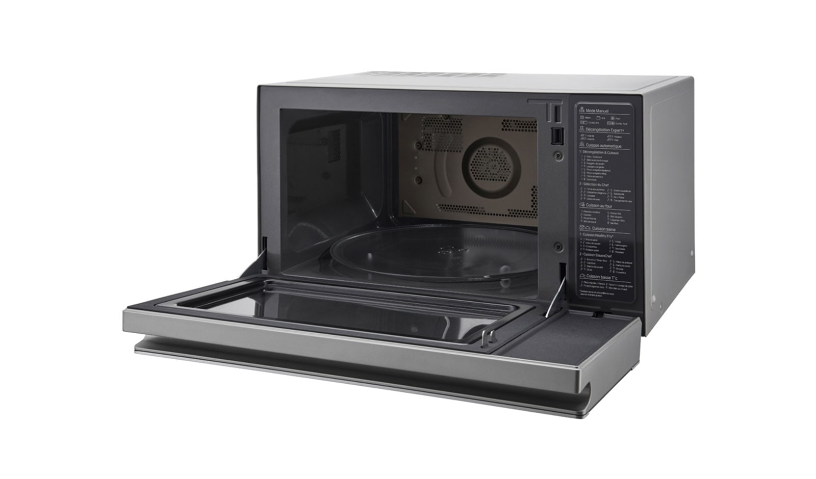 LG Hei?luft-Mikrowelle Edelstahl (39L, 1350 Watt) mit Hei?luftfunktion, Quarzgrill & EasyClean | MJ3965ACS, MJ3965ACS