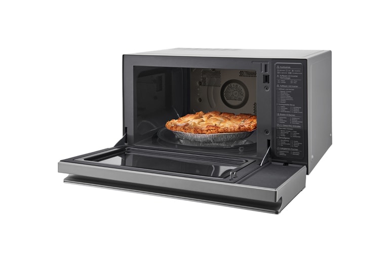 LG Hei?luft-Mikrowelle Edelstahl (39L, 1350 Watt) mit Hei?luftfunktion, Quarzgrill & EasyClean | MJ3965ACS, MJ3965ACS