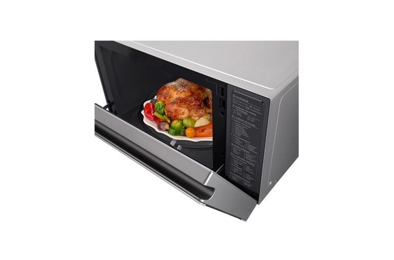LG Hei?luft-Mikrowelle Edelstahl (39L, 1350 Watt) mit Hei?luftfunktion, Quarzgrill & EasyClean | MJ3965ACS, MJ3965ACS